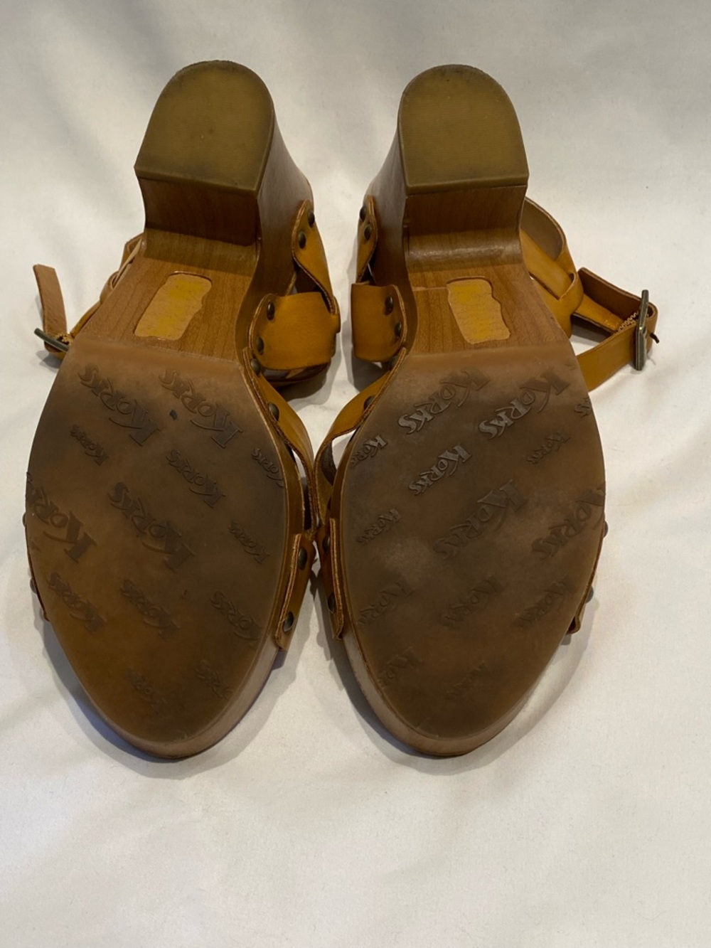 Korks Bagley Brown Platform Ankle Strap Sandals, size 10 - Picture 4 of 8